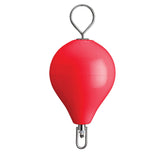 Polyform CM-2 RED/SS CM Series Mooring Buoy - 13.5" x 18", Red with Stainless Steel Eye